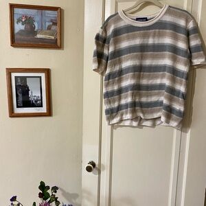 Vintage Striped Knit - Cream, Taupe & Gray